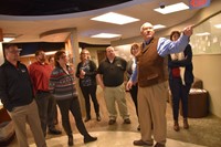 Educators from other school systems tour the Westerville City School District's Academic Enrichment Center