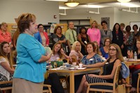 Dr. Nancy Nestor-Baker addresses new teachers