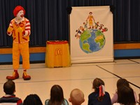 Ronald McDonald Brings his Friendship Adventure to Annehurst Elementary School