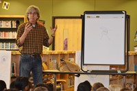 Renowned Artist David Catrow Talks Shop with Fouse Elementary Students
