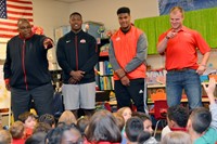 OSU Coach/Football Players Bring Powerful Message to Robert Frost Students