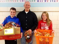 Whittier Students Help Those in Need by Filling “Gobble Gobble” Bags