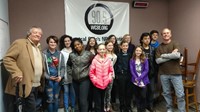 Middle school students at WCBE 90.5