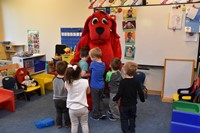 Clifford the Big Red Dog Visits Preschool Students