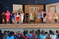 Students performing Peter Pan Jr.