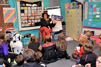 McVay second grade teacher Arin Florence reads “Big Pumpkin” to captivated pupils
