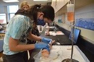 Phlebotomy lab at Westerville Central High School
