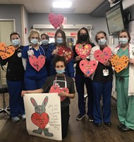 Fouse WVA students send valentines to health care workers 