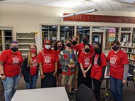 Westerville South Battle of the Books team for the 2020-21 school year 