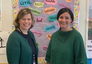 Westerville Central High School Spanish teachers Erin Moehl and Holly Park