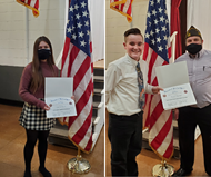 Winners of 2021-22 Patriot's Pen and Voice of Democracy essay contests