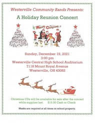 Westerville Community Bands perform its Holiday Reunion 