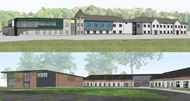 Renderings of Minerva France Elementary and Minerva Park Middle School