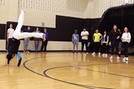 Capoeira workshop at Westerville Central High School