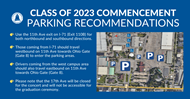 Traffic anticipated during WCSD Class of 2023 commencement on May 27