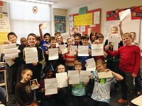 Hanby Fourth Graders are Pen Pals with Senior Westerville Library Patrons