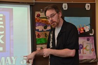 Comic Book Artist/Author Max Ink Visits Hanby Art Students