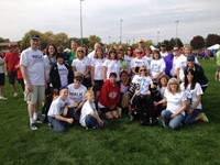 “Westerville Crowes for Cindy” Walkers pose with Cindy Crowe