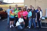 Principals and assistant principals pose at the School Daze Fourth Friday event