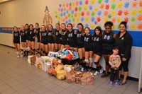 Genoa Jaguar Volleyball Team Collects Supplies for Ronald McDonald House