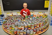 McVay Student Collects Food to Donate in Memory of Beloved “Lunch Lady”