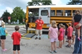 First Time School Bus Riders Gather to Learn About Riding Safely