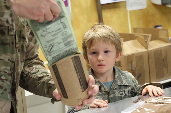 Emerson students taste MREs with military vets