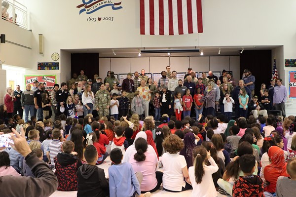 Wilder students welcome family members connected to the military